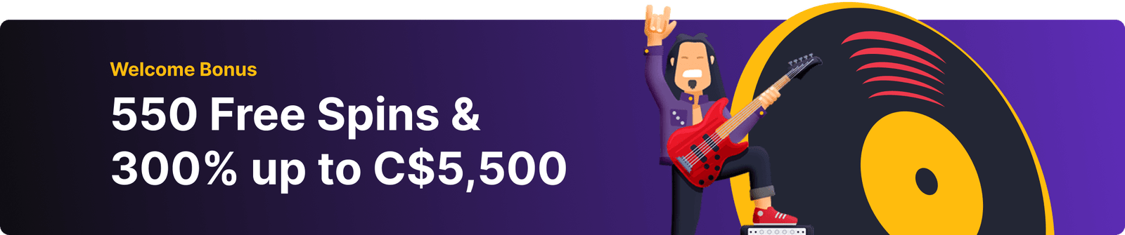 Rolling Slots Casino Banner Desktop